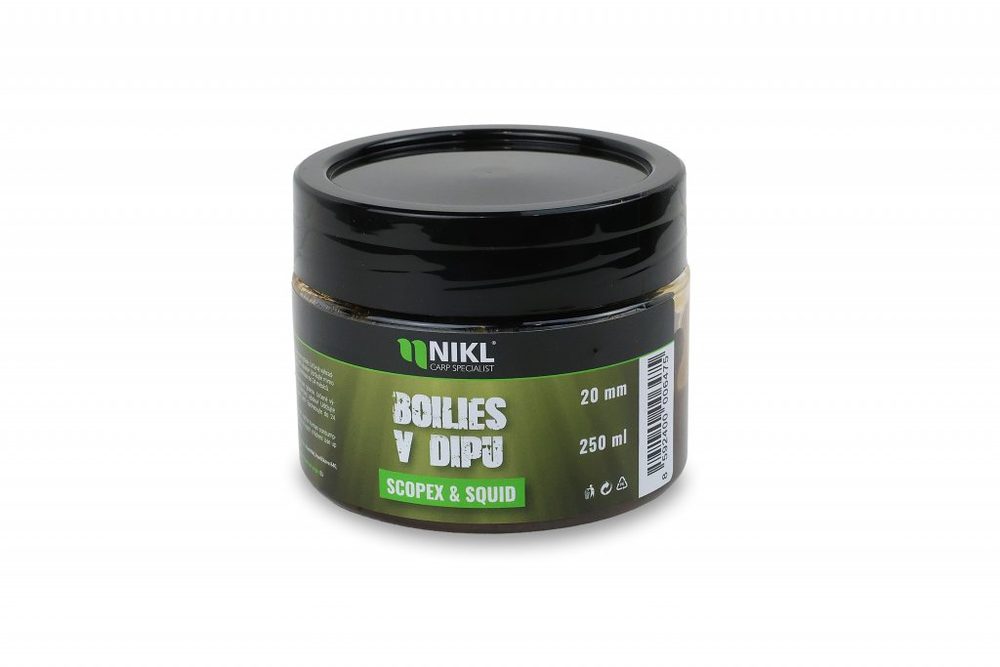 E-shop Nikl Boilies v dipu Scopex & Squid 250g - 20mm,Nikl Boilies v dipu Scopex & Squid 250g - 20mm