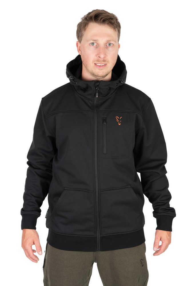 E-shop Fox rybářská bunda Collection Soft Shell Jacket Black & Orange,Fox rybářská bunda Collection Soft Shell Jacket Black & Orange