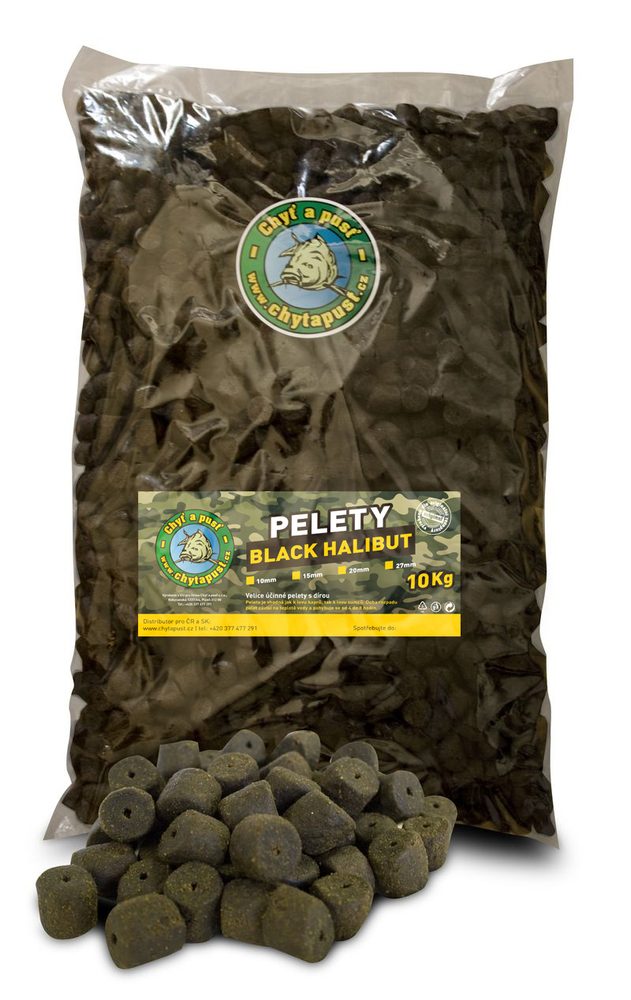 Chyť a pusť Pelety BLACK halibut 5kg,Chyť a pusť Pelety BLACK halibut 5kg