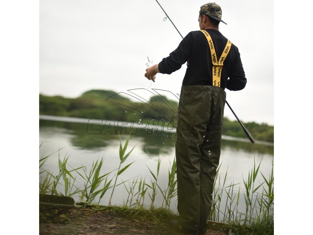 VASS Nepromokavé Kalhoty s kšandami VASS-TEX 175 Khaki - XL