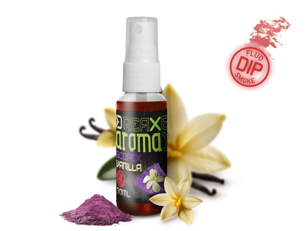 E-shop Delphin Dipovací sprej AromaX 30ml - Scopex - Vanilka/červená,Delphin Dipovací sprej AromaX 30ml - Scopex - Vanilka/červená