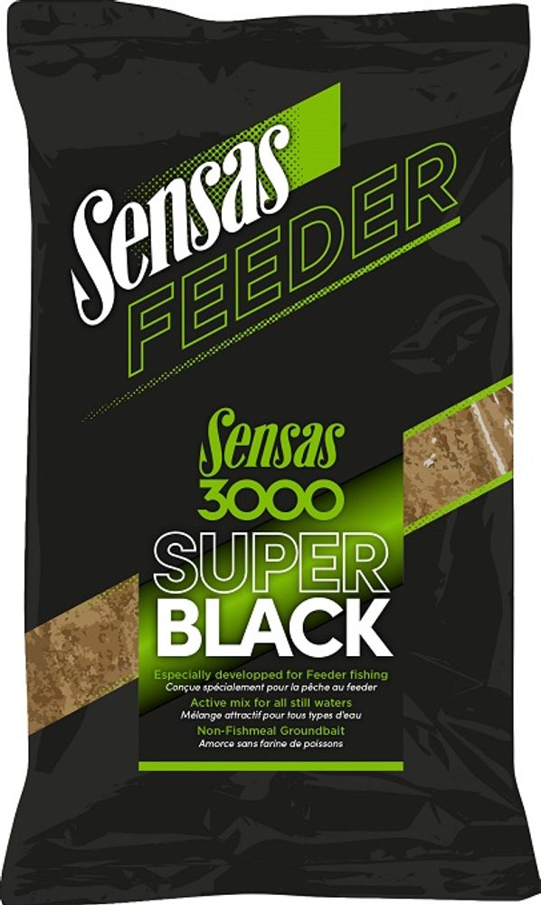 Sensas Krmítková směs 3000 Feeder 1kg - Super Black