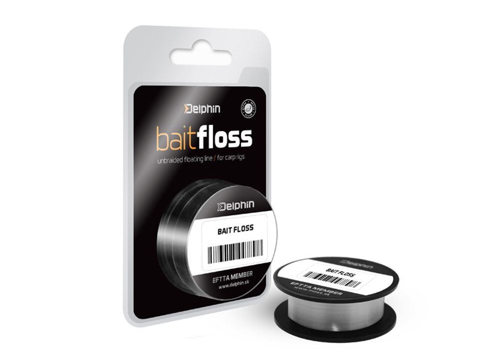 E-shop Delphin Šňůra Hook Line Bait Floss Bílá 20lb 20m,Delphin Šňůra Hook Line Bait Floss Bílá 20lb 20m