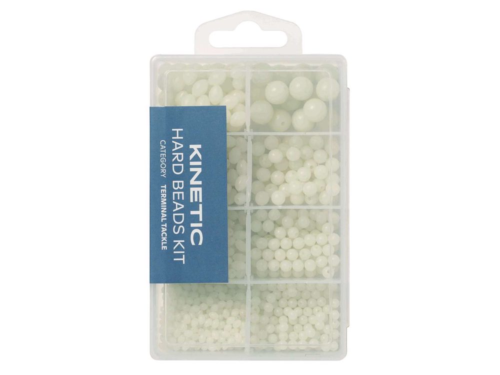 Fotografie Kinetic Luminiscenční korálky Hard Beads Kit - White Glow