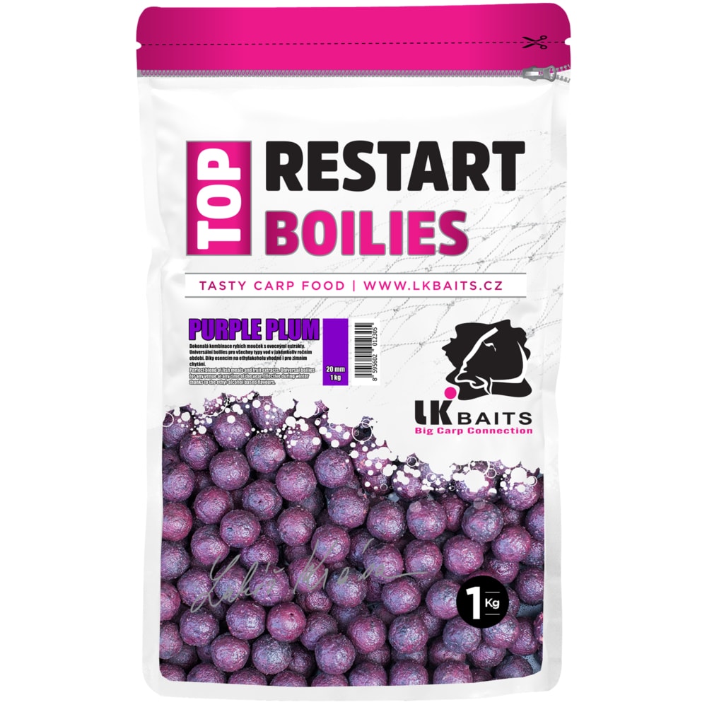 LK Baits Boilie TopRestart Purple Plum 18mm 250g