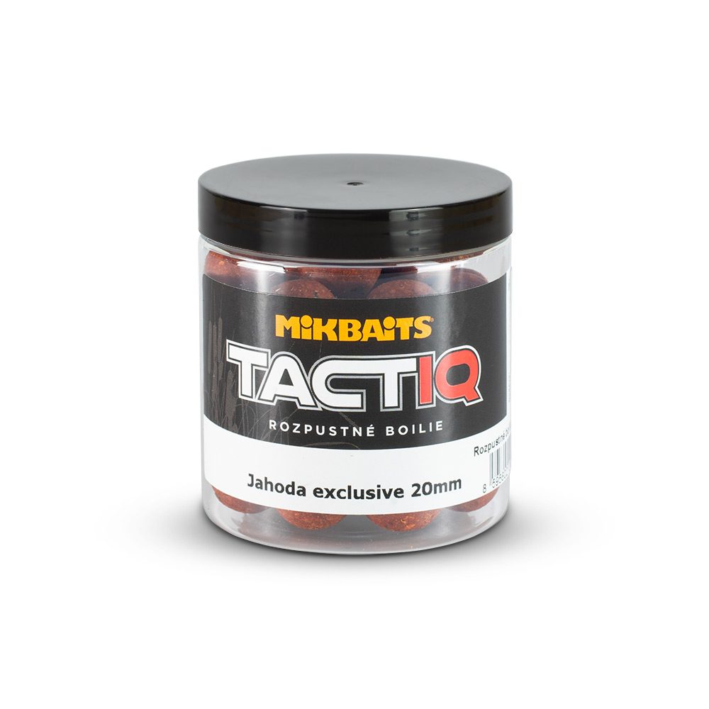 E-shop Mikbaits Rozpustné boilie TactiQ Jahoda exclusive 250ml - 20mm,Mikbaits Rozpustné boilie TactiQ Jahoda exclusive 250ml - 20mm
