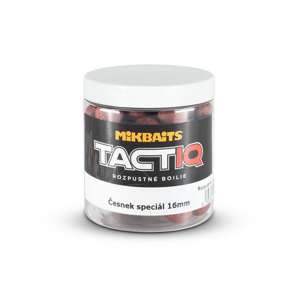 Mikbaits Rozpustné boilie TactiQ Česnek speciál 250ml - 16mm