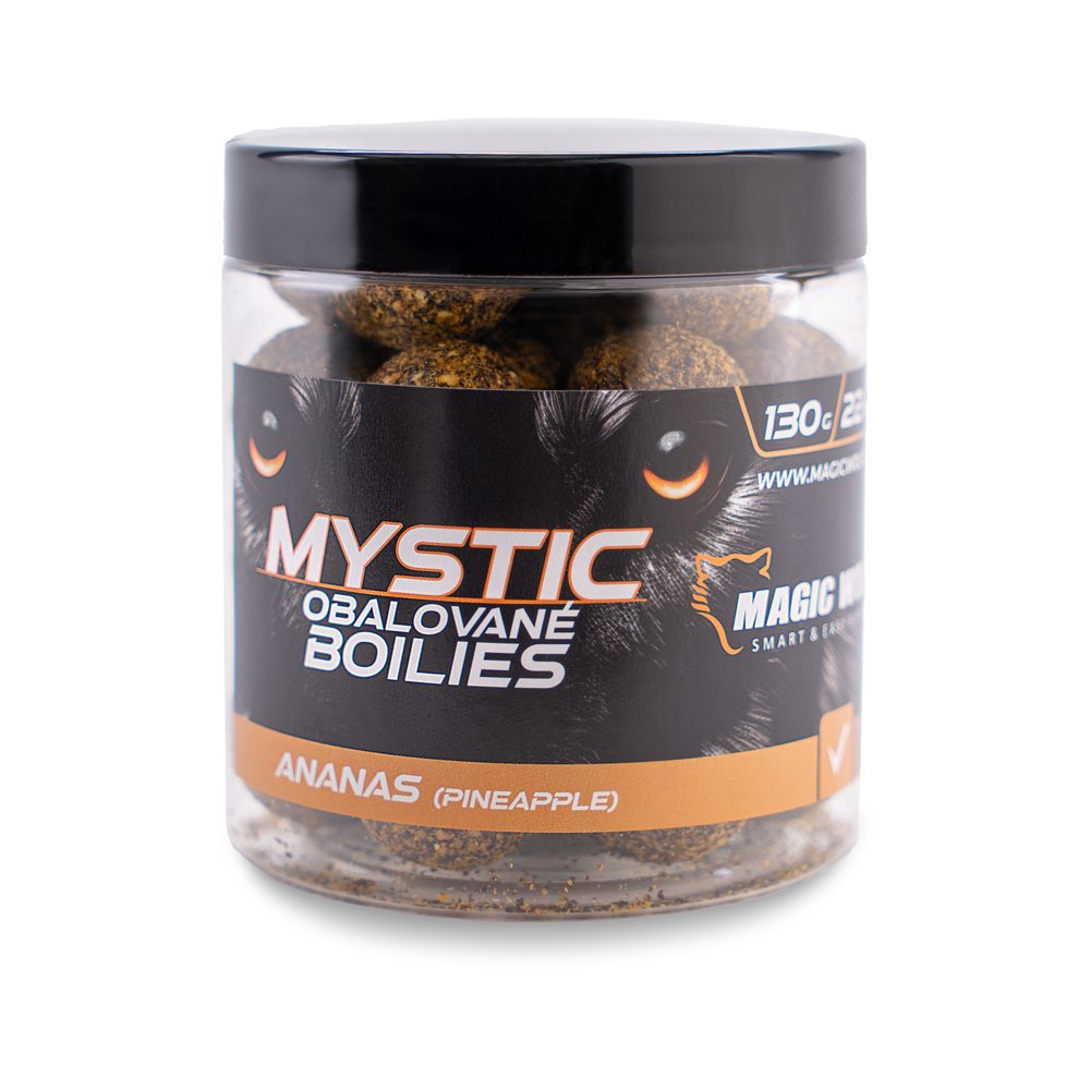 E-shop Magic Wolf Boilies obalované Mystic 130g - Ananas 22mm,Magic Wolf Boilies obalované Mystic 130g - Ananas 22mm