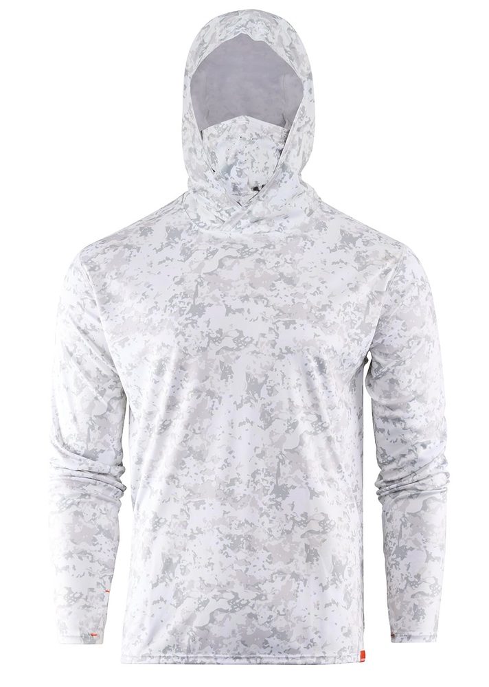 Grundéns UV Tričko Tough Sun Masked Hoodie Squall Camo - S