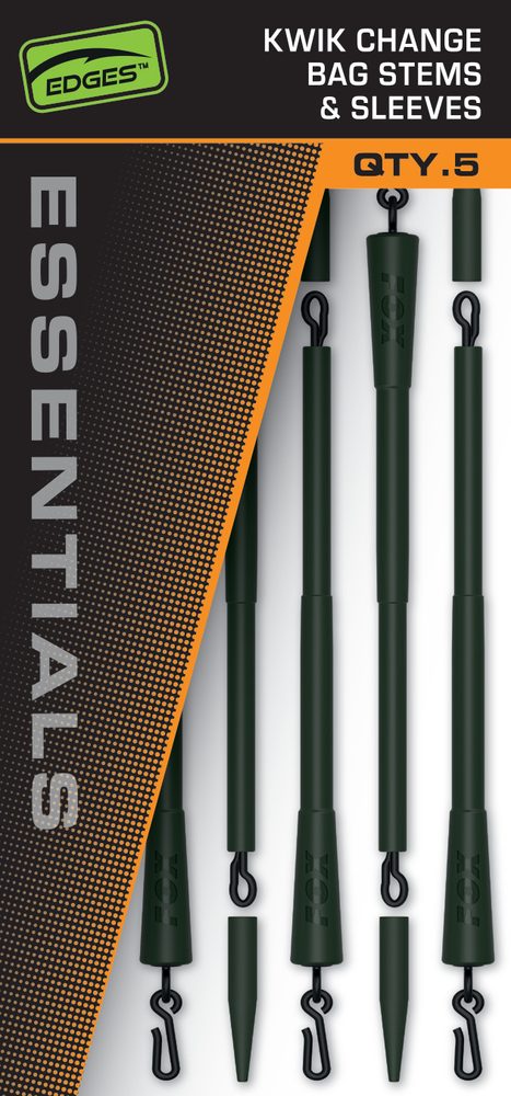 E-shop Fox Montáž Edges Essentials Kwik Change Bag Stems and Sleeves 5ks,Fox Montáž Edges Essentials Kwik Change Bag Stems and Sleeves 5ks
