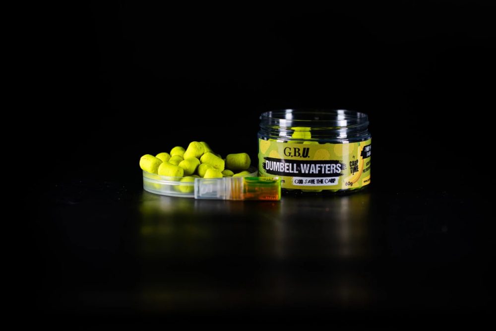 E-shop G.B.U. Dumbell Wafters 10x16mm 60g - Shiny Happy Banana,G.B.U. Dumbell Wafters 10x16mm 60g - Shiny Happy Banana