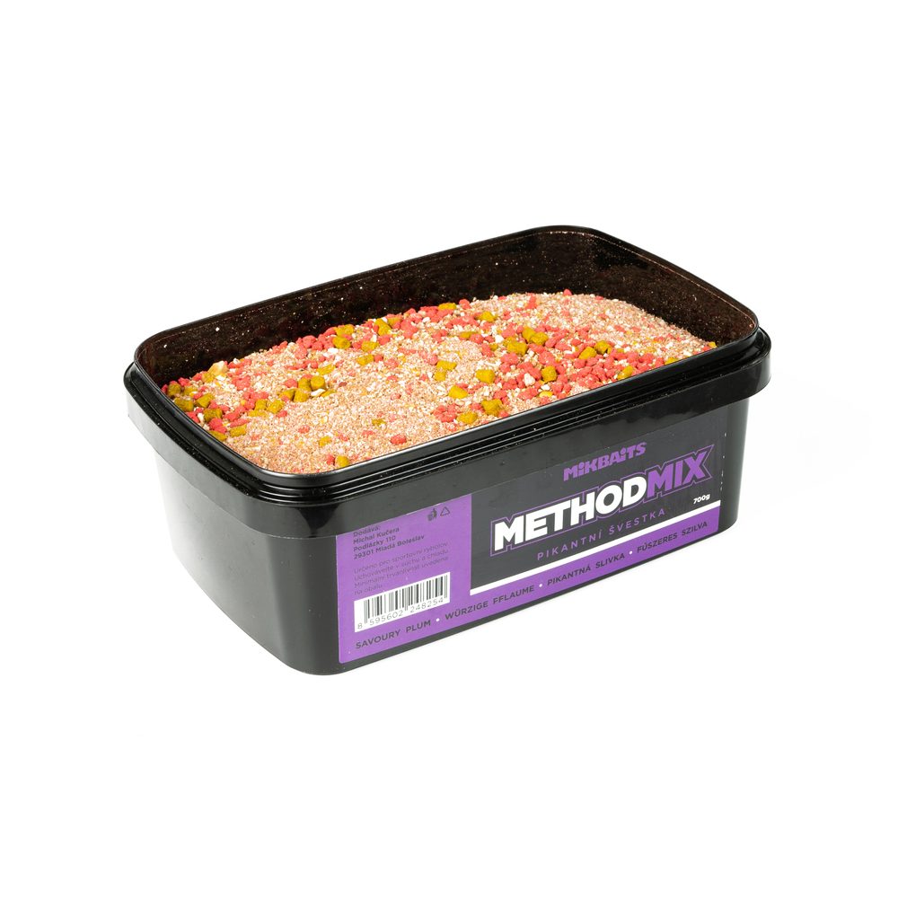 E-shop Mikbaits Method mix 700g - Pikantní švestka,Mikbaits Method mix 700g - Pikantní švestka