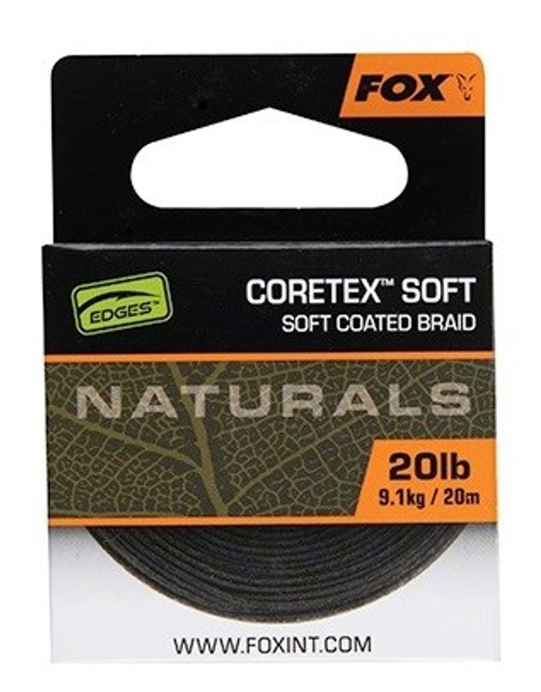 E-shop Fox Návazcová Šňůrka Naturals Coretex Soft 20 m,Fox Návazcová Šňůrka Naturals Coretex Soft 20 m