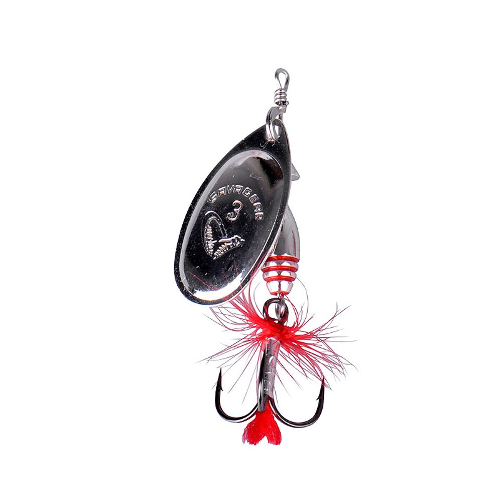 Savage Gear Třpytka Rotex Spinner Matt Silver - vel.2 / 4g