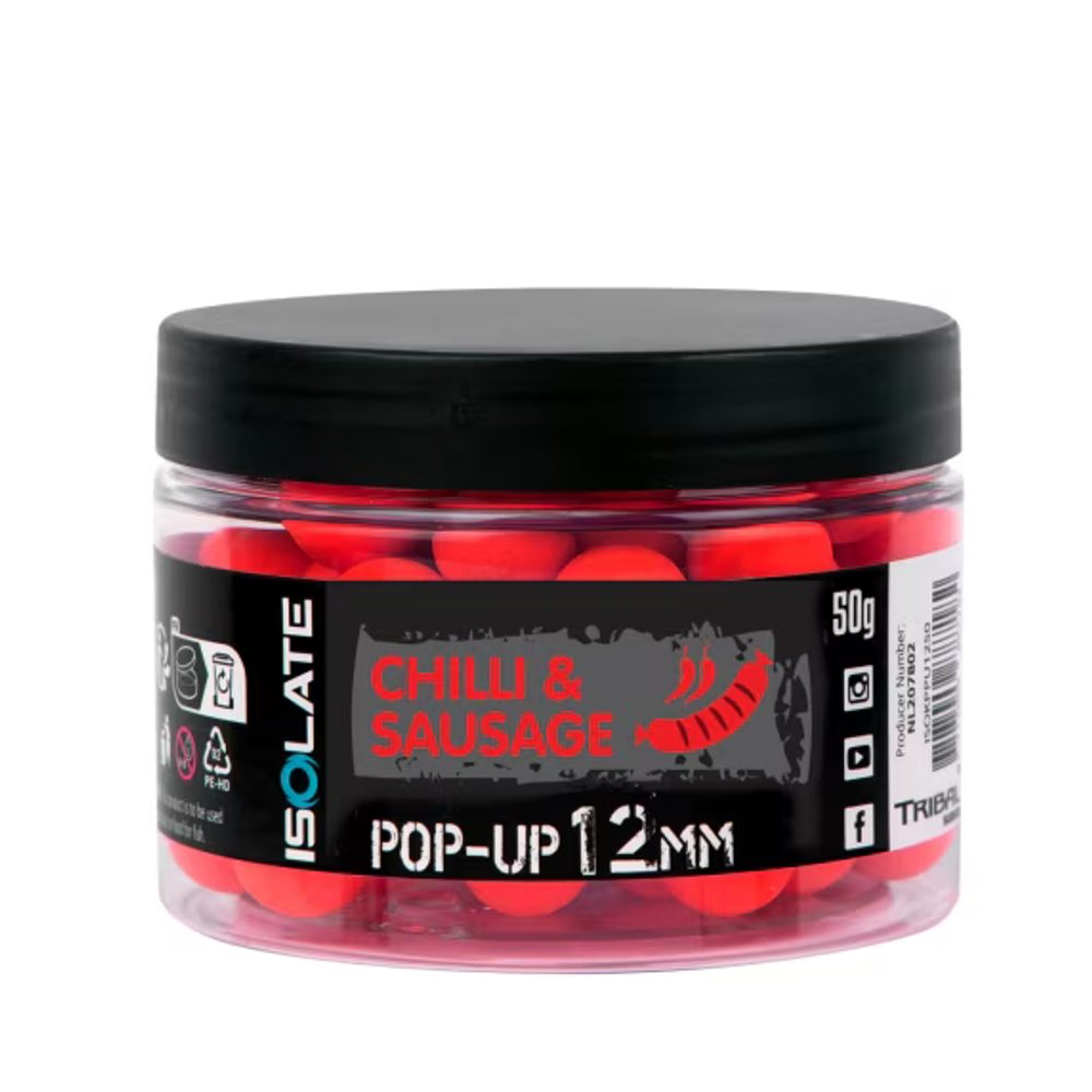 E-shop Shimano Boilies Isolate Pop-Up Chilli Sausage fluo Red - 12mm 50g,Shimano Boilies Isolate Pop-Up Chilli Sausage fluo Red - 12mm 50g