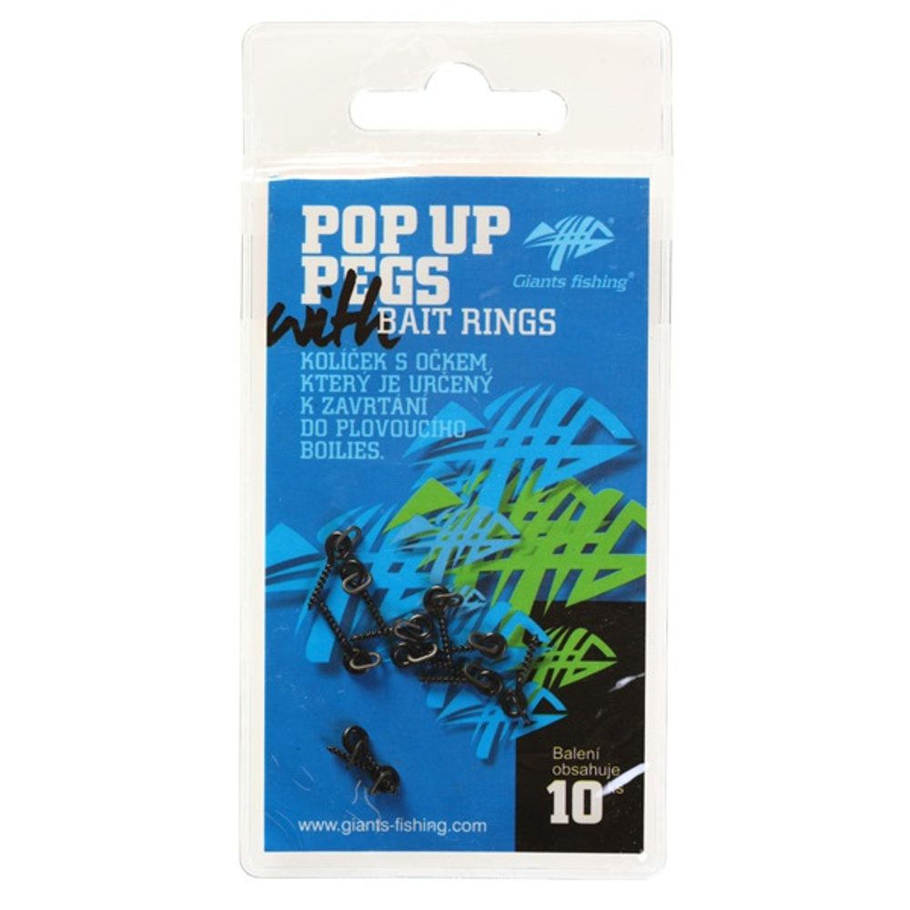 E-shop Giants Fishing Kolíček s očkem Pop Up Pegs with Bait Rings 10ks