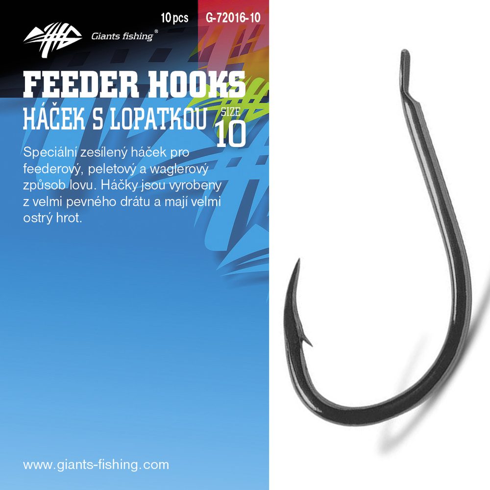 E-shop Giants Fishing Háčky s lopatkou Feeder 10ks,Giants Fishing Háčky s lopatkou Feeder 10ks