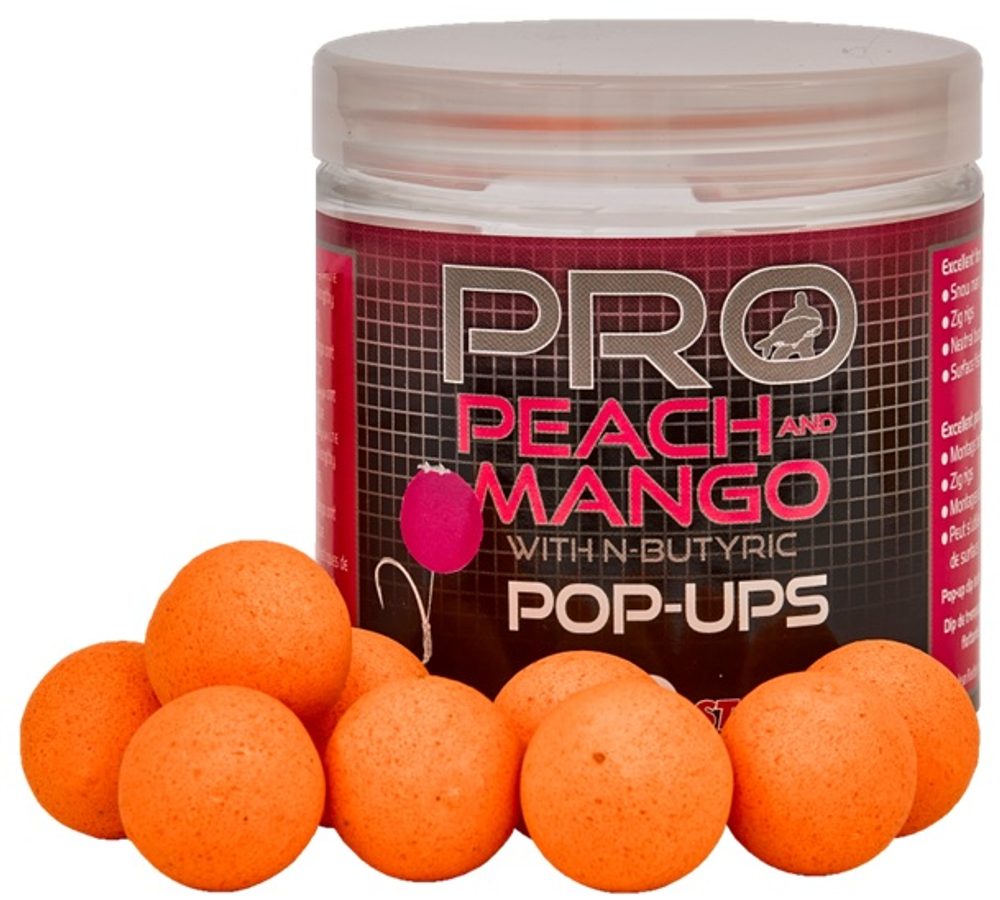 E-shop Starbaits Plovoucí boilies Pop Up Pro Peach & Mango 50g - 12mm,Starbaits Plovoucí boilies Pop Up Pro Peach & Mango 50g - 12mm
