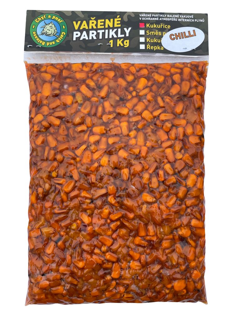 Chyť a pusť Vařená Kukuřice 1kg - Chilli