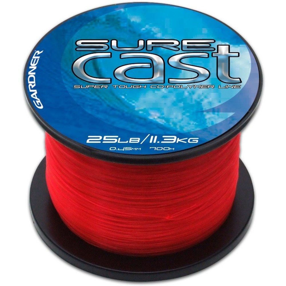 E-shop Gardner Vlasec Sure Cast Red - 1030m/0,35mm/15lb,Gardner Vlasec Sure Cast Red - 1030m/0,35mm/15lb