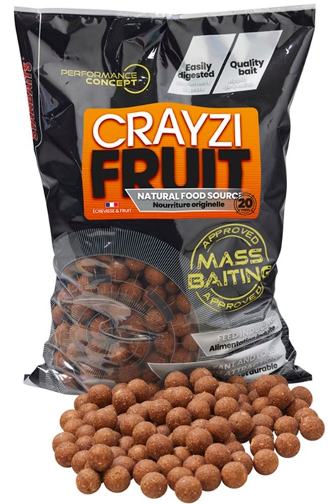 Starbaits Mass Baiting Boilies Crayzi Fruit 3kg - 20mm,Starbaits Mass Baiting Boilies Crayzi Fruit 3kg - 20mm