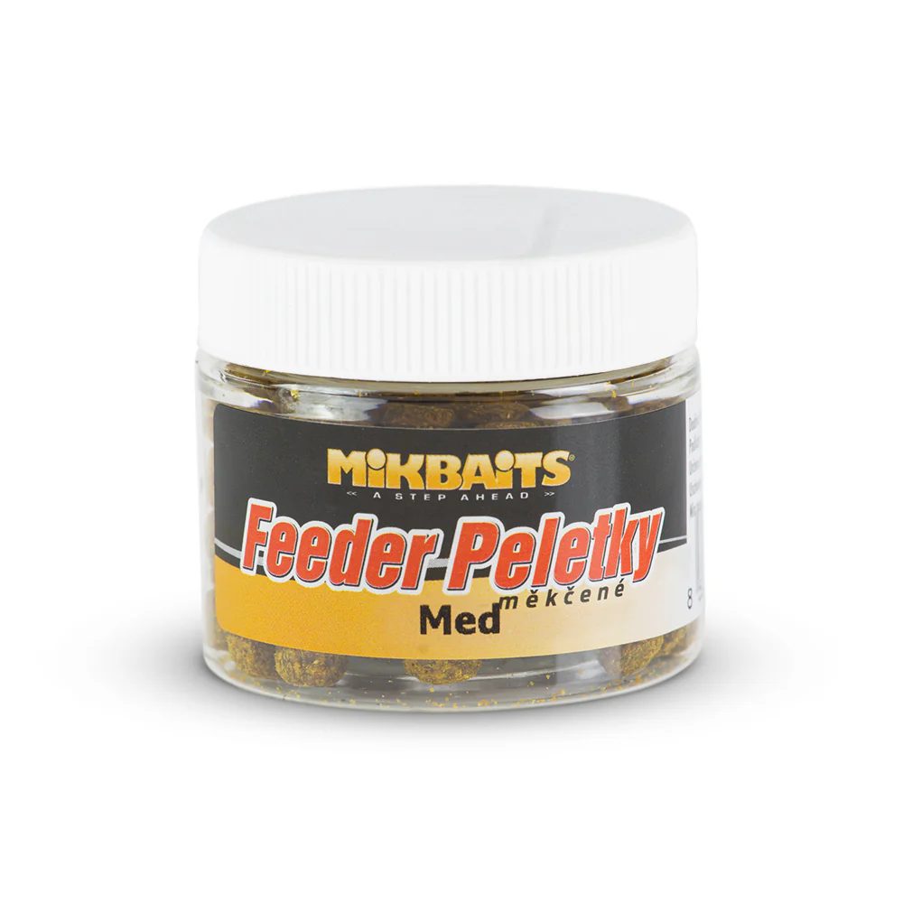 E-shop Mikbaits Měkčené feeder peletky 50ml - Med,Mikbaits Měkčené feeder peletky 50ml - Med