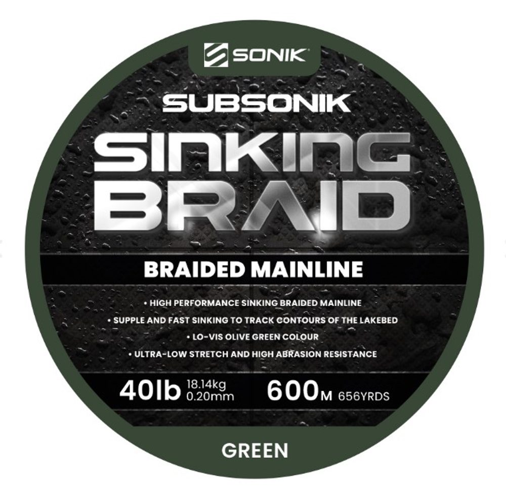 Sonik Šňůra Subsonik Sinking Braid 0,20mm 40lb 600m