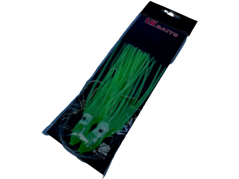 LK Baits Návazec Chobotnice Lumino Green/Zelený - 8/0 16cm