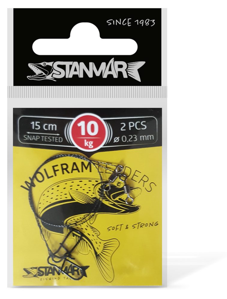 E-shop Stan-Mar Wolframové lanko 15cm 2ks - 10kg,Stan-Mar Wolframové lanko 15cm 2ks - 10kg