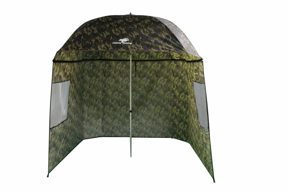 E-shop Giants Fishing Deštník Square Camo Umbrella s bočnicema 250cm