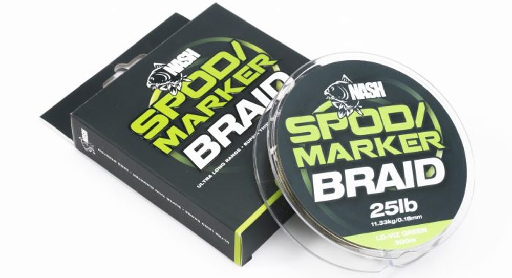 E-shop Nash Šňůra Spod & Marker Braid 300m - Hi-Viz Green 25lb/0.18mm,Nash Šňůra Spod & Marker Braid 300m - Hi-Viz Green 25lb/0.18mm