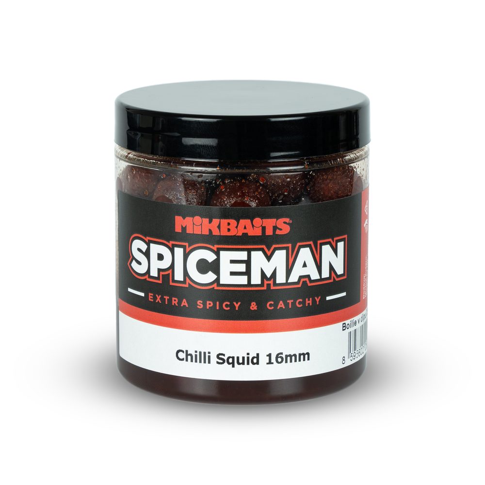 E-shop Mikbaits Boilie v dipu Spiceman 250ml - Chilli Squid 16mm,Mikbaits Boilie v dipu Spiceman 250ml - Chilli Squid 16mm