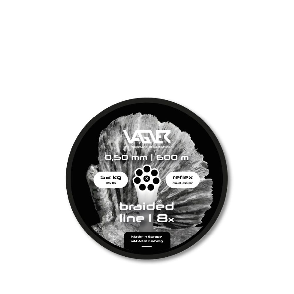Fotografie Vagner Šňůra Braided Line Reflex Multicolor - 0,50mm 600m