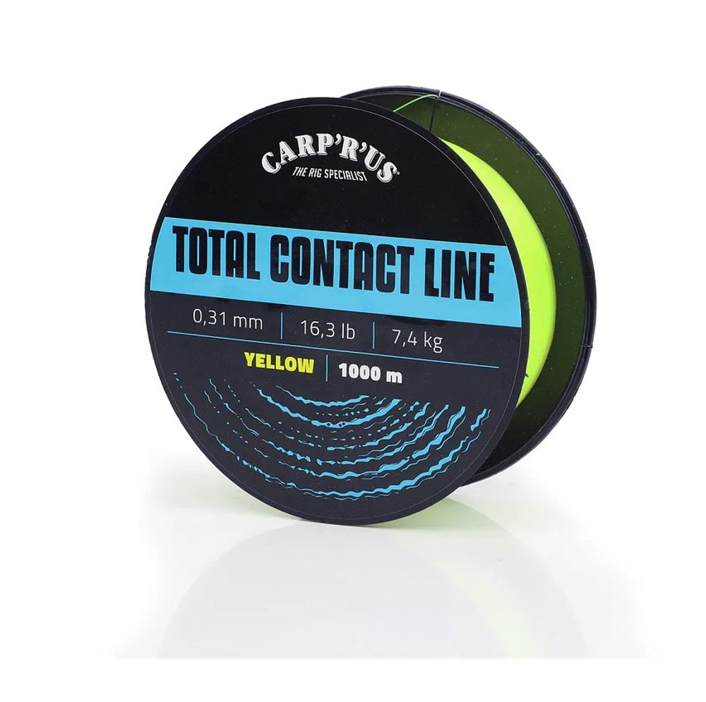 Carp´R´Us Vlasec Total Contact Line Yellow 1000m - 0,37mm 10,1kg – Carp ´R´ Us