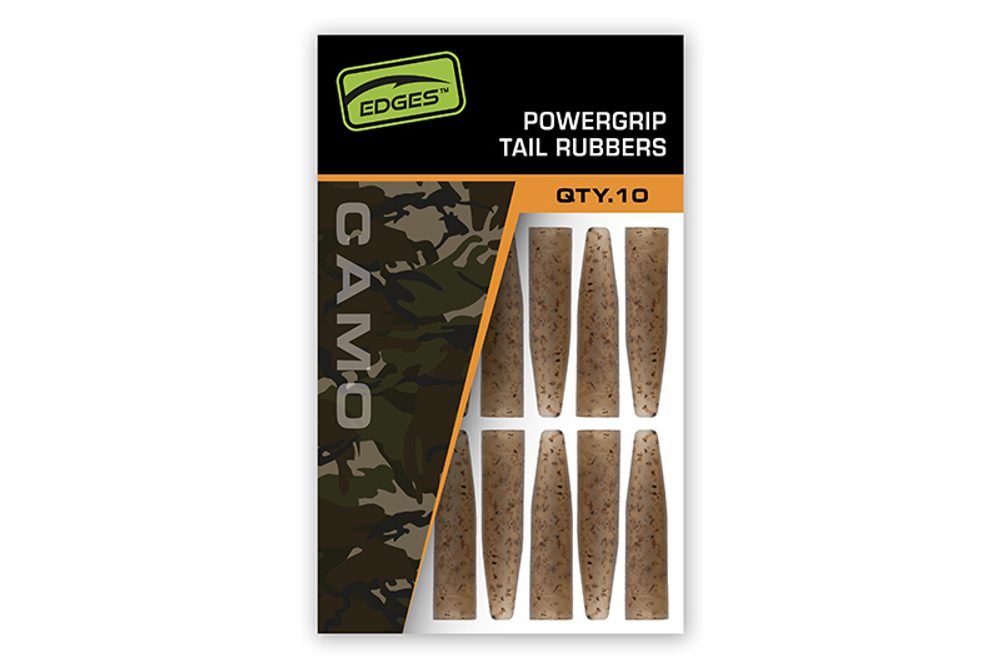Fox Převleky Edges Camo Powergrip Tail Rubbers 10ks