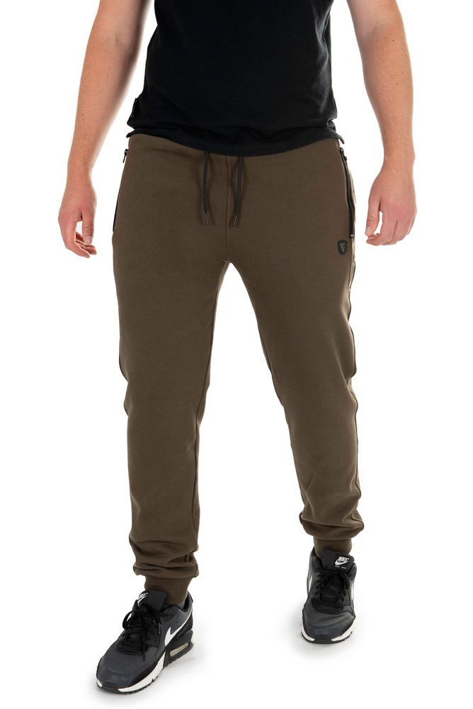 Fox Rybářské Tepláky Khaki/Camo Joggers - XL