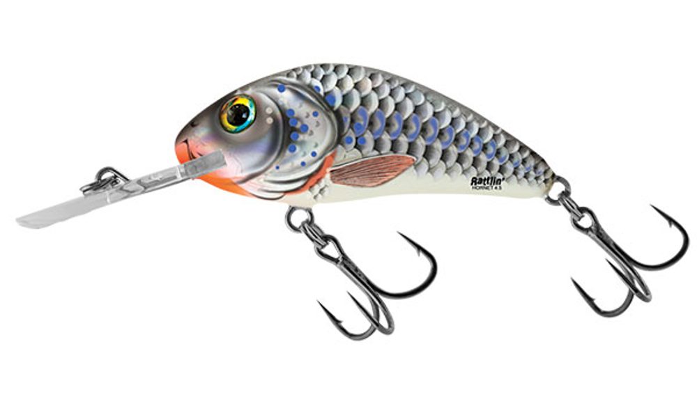 Fotografie Salmo Wobler Rattlin Hornet Floating 4,5cm - Silver Holographic Shad