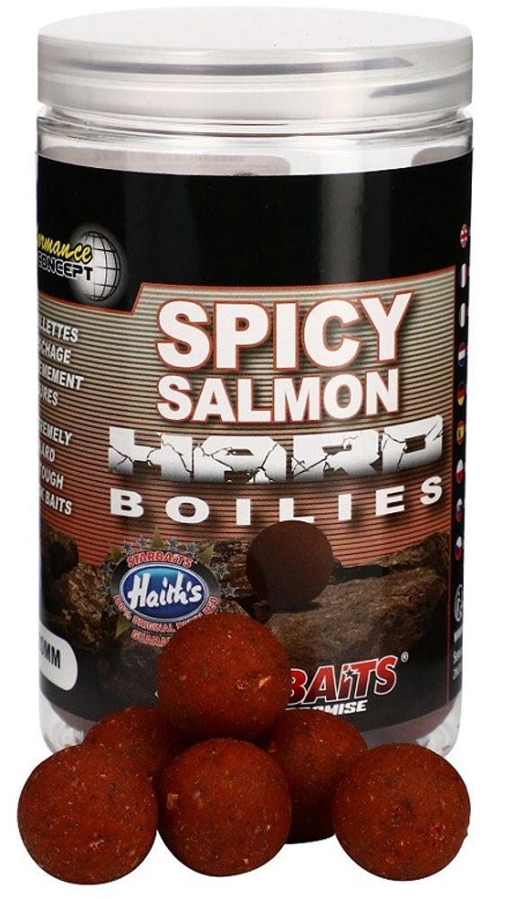 E-shop Starbaits Boilie Hard Spicy Salmon 200g