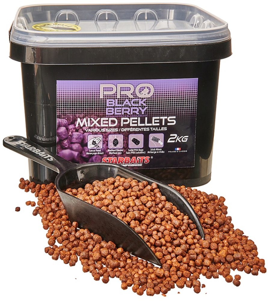 Fotografie Starbaits Pelety Mixed Pellets Pro Blackberry 2kg