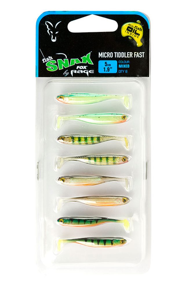 E-shop Fox Rage Gumová Nástraha Micro Tiddler Fast Mixed Colour 5cm 8ks,Fox Rage Gumová Nástraha Micro Tiddler Fast Mixed Colour 5cm 8ks