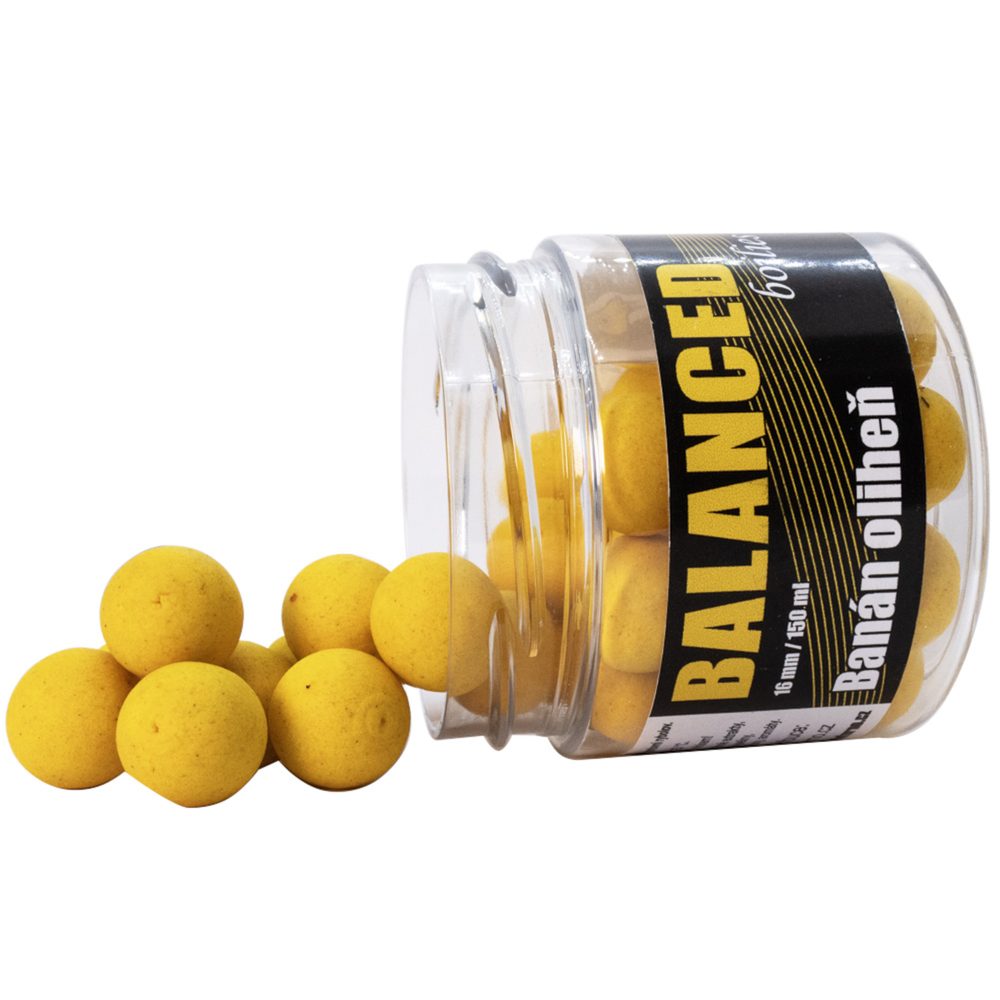 E-shop Carp Inferno Balanced Boilie 150ml Banán/Oliheň - 16 mm,Carp Inferno Balanced Boilie 150ml Banán/Oliheň - 16 mm
