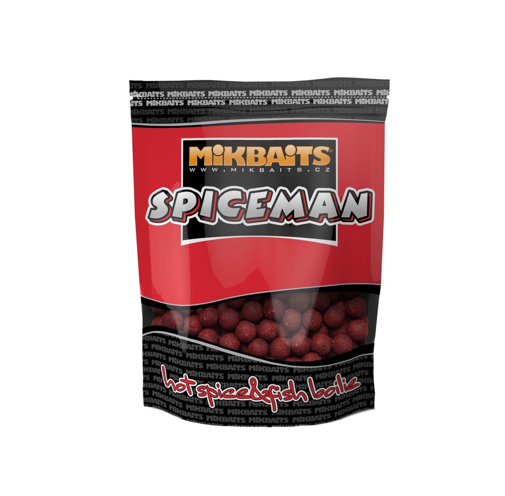 Mikbaits Boilie Spiceman Pikantní švestka - 16mm 1kg,Mikbaits Boilie Spiceman Pikantní švestka - 16mm 1kg