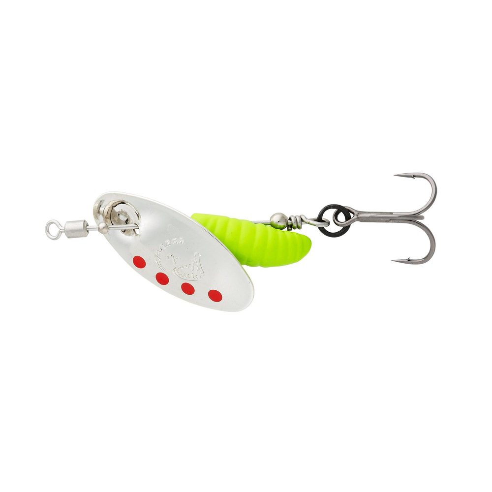 Savage Gear Třpytka Grub Spinners Silver Red Lime - 2,2g