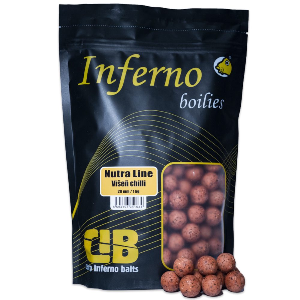 Fotografie Carp Inferno Boilies Nutra Line - Višeň Chilli|20 mm 1 kg