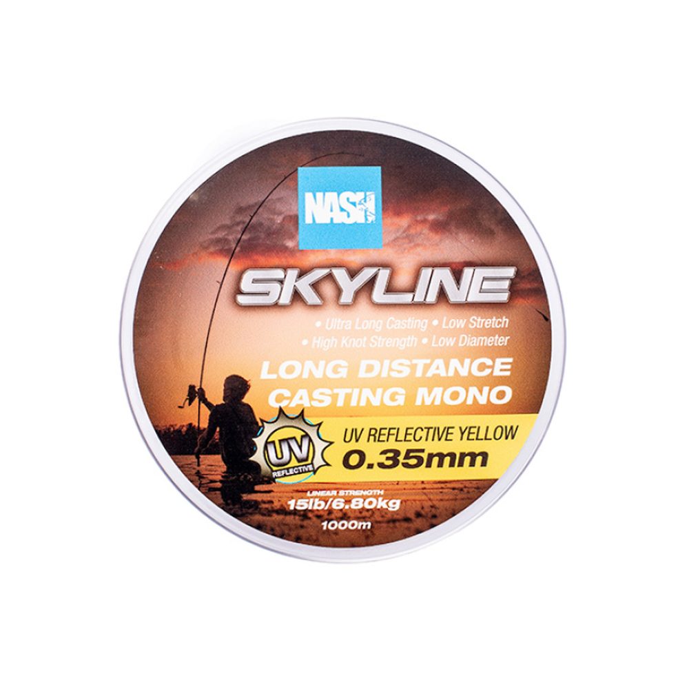 Nash Vlasec Skyline Mono UV Yellow 1000m - 0,28mm