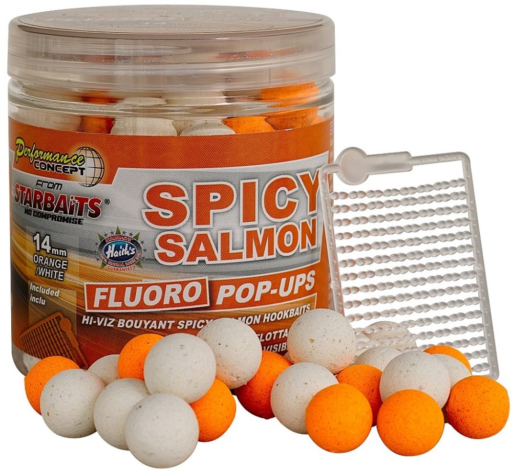 Starbaits Plovoucí boilies Pop Up Bright Spicy Salmon 50g - 16mm,Starbaits Plovoucí boilies Pop Up Bright Spicy Salmon 50g - 16mm
