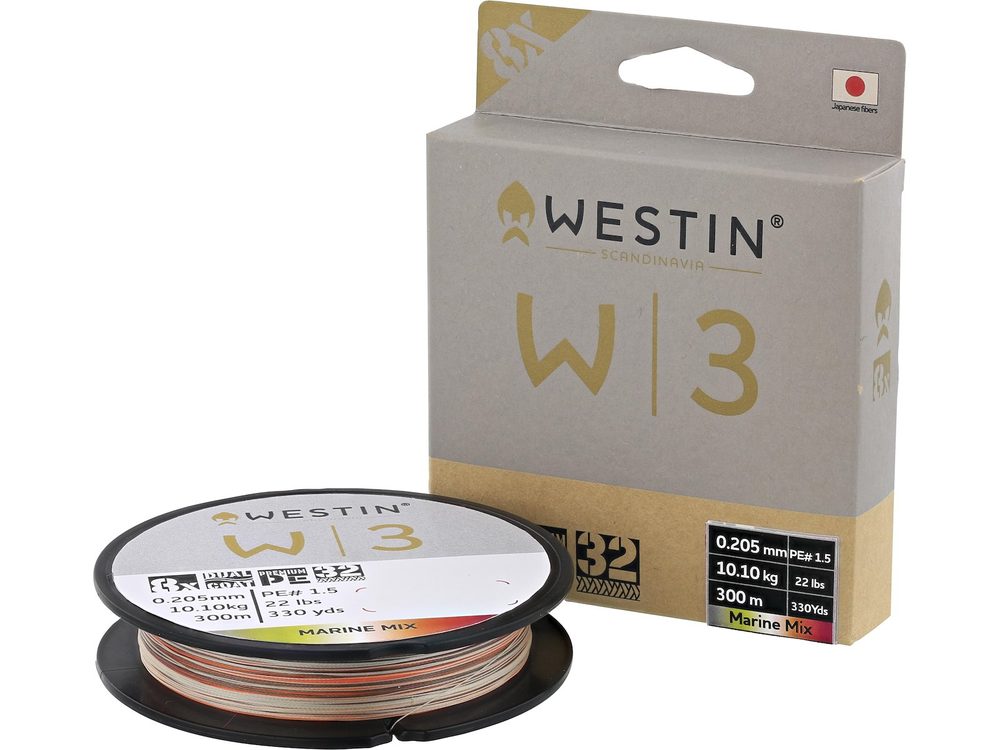 E-shop Westin Šňůra W3 Oceanic Swirl 8-Braid Marine Mix 300m - 0,26mm 16,5kg,Westin Šňůra W3 Oceanic Swirl 8-Braid Marine Mix 300m - 0,26mm 16,5kg