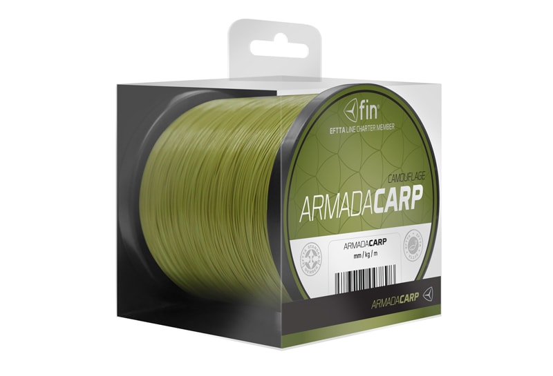 Fin Vlasec Armada Carp Kamufláž - 0,28mm/13lbs/300m