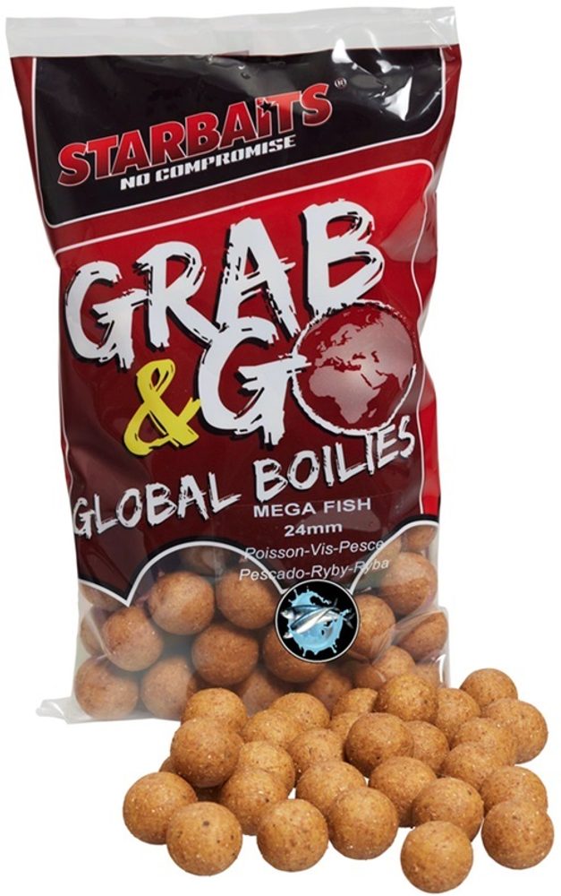 Starbaits Boilie Global Mega Fish - 20mm 1kg,Starbaits Boilie Global Mega Fish - 20mm 1kg