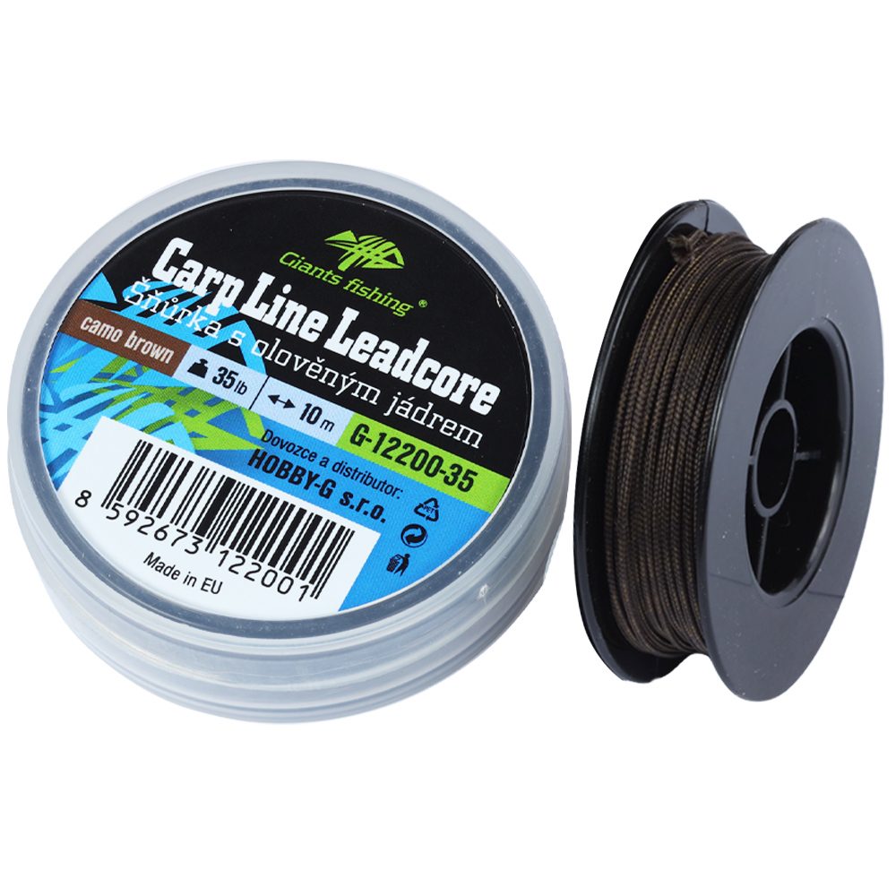 E-shop Giants fishing Olověná šňůra Carp Line Leadcore Camo brown 10m - 45Lb,Giants fishing Olověná šňůra Carp Line Leadcore Camo brown 10m - 45Lb